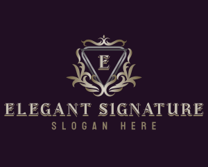 Deluxe Ornamental Crest logo design