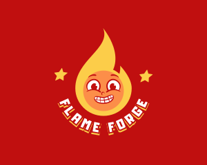 Retro Fire Restaurant logo design