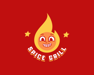 Retro Fire Restaurant logo design