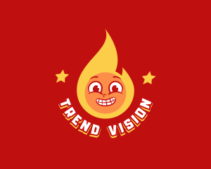 Retro Fire Restaurant logo design