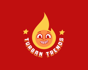 Retro Fire Restaurant logo design