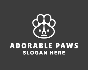 Panda Bear Paw logo design