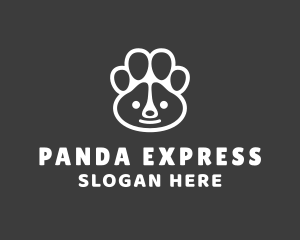 Panda Bear Paw logo design