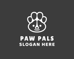 Panda Bear Paw logo design