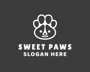Panda Bear Paw logo design