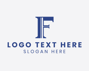 Law Firm Business Letter F logo