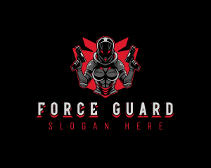 Female Cyborg Soldier logo