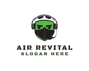 Air Force Pilot Avatar  logo design