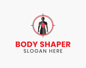 Human Scan Target  logo design