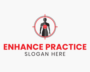 Human Scan Target  logo design