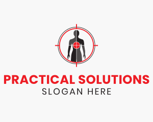 Human Scan Target  logo design