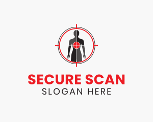 Human Scan Target  logo design