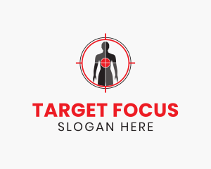 Human Scan Target  logo design