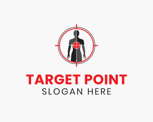 Human Scan Target  logo design