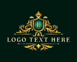 Luxury Crown Shield logo