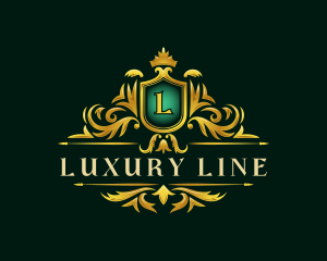 Luxury Crown Shield logo design