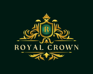 Luxury Crown Shield logo design