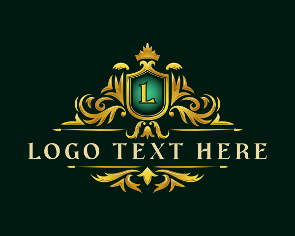 Luxury Crown Shield logo