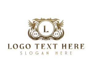 Luxury Pegasus Ornament logo