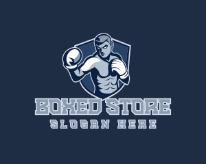 Strong Boxer Emblem logo design