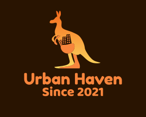 Kangaroo Pouch Apartment logo design