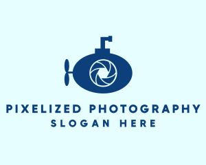 Camera Shutter Submarine logo design