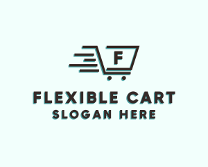 Fast Grocery Cart logo design