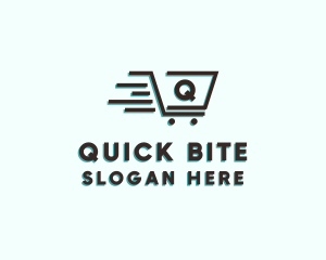 Fast Grocery Cart logo design