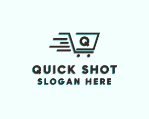 Fast Grocery Cart logo design