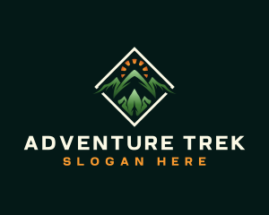 Adventure Mountaineering Trek logo design