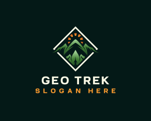 Adventure Mountaineering Trek logo design