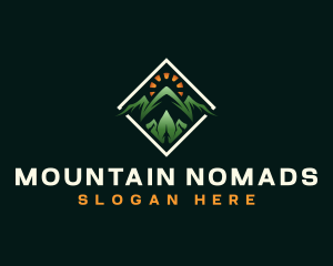 Adventure Mountaineering Trek logo design