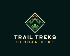 Adventure Mountaineering Trek logo design