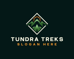 Adventure Mountaineering Trek logo design