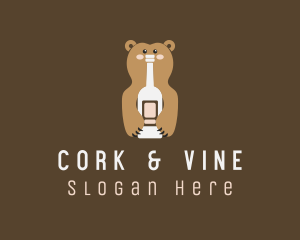 Tall Bear Bottle logo design