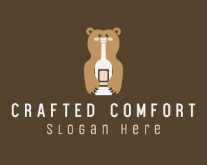 Tall Bear Bottle logo design