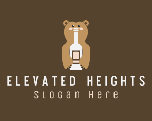 Tall Bear Bottle logo design