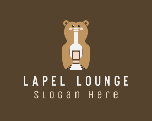 Tall Bear Bottle logo design