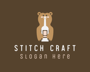 Tall Bear Bottle logo design