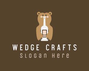 Tall Bear Bottle logo design