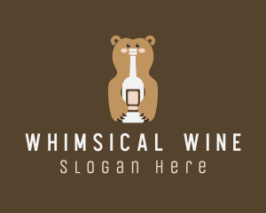 Tall Bear Bottle logo design