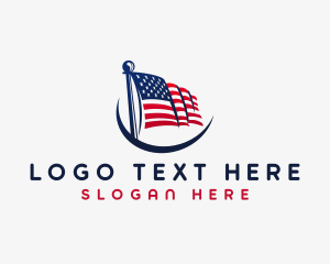 Patriot American Flag logo