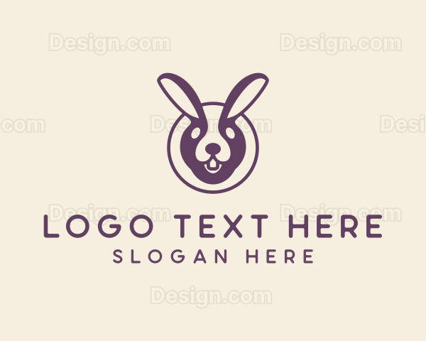 Wild Rabbit Animal Logo