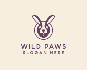 Wild Rabbit Animal  logo design