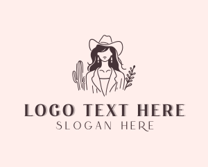 Cowgirl Woman Fashion logo