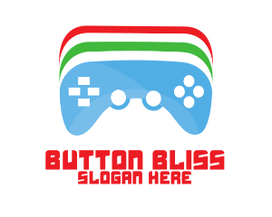 Colorful Game Controller logo design