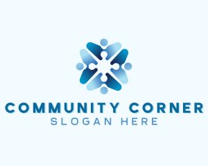 People Community Organization logo design