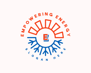 Solar Thermal Hvac logo design