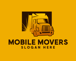 Auto Delivery Truck logo design