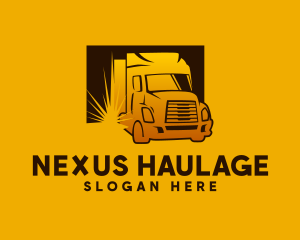 Auto Delivery Truck logo design